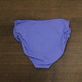 Anne Cole Convertible High Waist Shirred Swim Bottom Periwinkle Blue Purple L