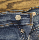 Levi's Wedgie Straight Leg Jeans with Button Fly Love in the Mist Blue 20W
