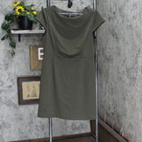 Namyang Womens Lined Button Back Sheath Dress Green See Measurements