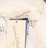 Universal Thread Womens Sweater Vest Crochet 94429887 Cream Off white XL
