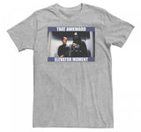 Star Wars Awkward Elevator Moment Mens Tops Short Sleeve Tee Shirt Gray XL Tall