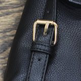 A New Day Zip Top Faux Leather Backpack 52847761 Black One Size