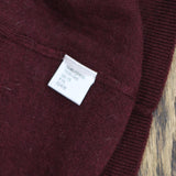 Jos A. Bank Mens V-Neck Wool Sleeveless Sweater Vest 167041181d1387 Maroon Red L