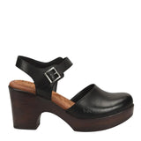 B.O.C. Womens Natasha Mary Jane Block Heel Clogs BC0008009 Black / Brown 6M