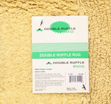 Home Weavers Double Ruffle 100% Cotton Oval Bath Rug BDR2134BU Yellow 21x34