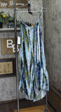 J. Valdi Womens Striped Jumpsuit Swim Cover-Up J15175 Blue Multi S
