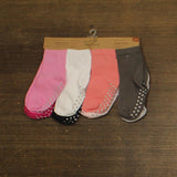 Touched By Nature Organic Cotton Non-Skid Gripper Knit Socks Set 2-4 Years