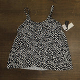 Island Escape Womens Capetown Underwire Tankini Swim Top Black / White 12