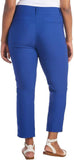 Hilary Radley Women Mid-Rise Stretch Pull-On Ankle Pant 1753633 Mazarine Blue L