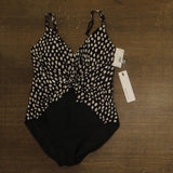 Magicsuit Saki Soft Cup Adjustable Strap One Piece Swimsuit Black / White 14