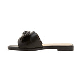 A New Day Womens Maple Knotted Bow Slide Sandals 91745610 Black 7.5M