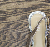 Michael Michael Kors Womens Darrington Slingback Flats 40F4DTFP1M Silver Gray 9M