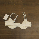 Solid & Striped Womens Eva Bikini Top Cloud Terry Brule Off White L