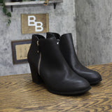 Style & Co. Masrinaa Ankle Booties Faux Leather MASRINAAP Black 9.5M