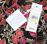 Siena Floral Embroidered Mesh Scalloped Hem Bodycon Midi Dress Black / Multi 4