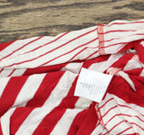 As U Wish Juniors Striped Drawstring T-Shirt Dress Red Stripe M