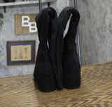 On 34th Womens Gabriellaa Over the Knee Dress Boot Black Microsuede 7.5M