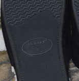 Isotoner Womens Microsuede Double Buckle Slide Slippers 8532 Black S (6.5-7)