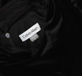 Calvin Klein Womens Velvet Twist Cowl Neck Tie Waist Wide Leg Jumpsuit Black 10