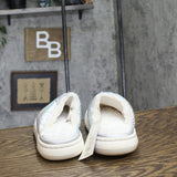 Stars Above Merritt Platform Shine Scuff Slide Slippers Silver Gray S (5-6)