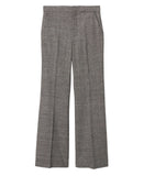 Mango Womens Wool Blend Flared Leg Suit Pants Gray Brown Check EUR 38 (US 5)