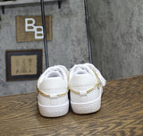 Guess Womens Charm Chain Naoko Sneaker GWNAOKO3 White 9M