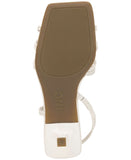 INC International Concepts Womens Nahari Dress Sandals Heels White Smooth 8M