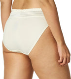 Warner's Women's No Pinching Lace Microfiber Hi-Cut Panties Vanilla Ivory M