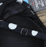 Swim Solutions Control V-Neck Polka Dot Tankini Top Vintage Dotty Black 16W