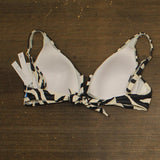 Bleu Rod Beattie V Wire Over The Shoulder Swim Bikini Top Black / White 36D