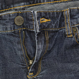 American Eagle Womens Rolled Cuff Bermuda Jean Denim Shorts Dark Blue 4