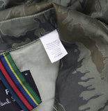 PS Paul Smith Button Down Mountain Print Field Jacket Light Greyish Green M
