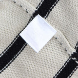 Gilli Womens Turtleneck Acrylic Sweater Light Brown Black Stripes 3X