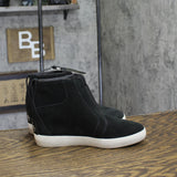 Sorel Out N About Pull-On Wedge Sneakers 2058651 Black / Sea Salt 6M