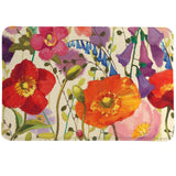 Laural Home Couleur Printemps Memory Foam Mat Rug CP2030MF White Multi 20x30