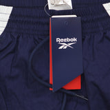 Reebok Womens Colorblock Nylon Track Pants IT5650 Vector Navy Blue XS