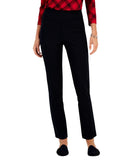 Charter Club Cambridge Petite Tummy-Control Ponte-Knit Pants Deep Black 14P
