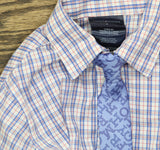 Tommy Hilfiger Plaid Shirt Tie & Pants 3 Piece Formal Set Orchid Pink Multi 4