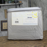 Sweet Home Collection Count Sheets Set with Pillow Cases Silver Gray Queen