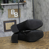 A New Day Pippa Stretch Ankle Boots with Block Heel 87930826 Black 6.5M