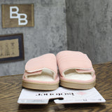 Isotoner Womens Active Recycled Adjustable Slide Slippers 8840 Clay Pink XL