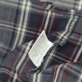 Van Heusen Mens Broadcloth Wrinkle Free Dress Shirt Gray Plaid L 16-16 1/2