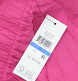 DKNY Womens Handkerchief Hem Mixed Media Maxi Skirt P4DN8X10 Vivid Pink XL