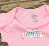 Baby Essentials Lil' Cowgirl Fringe Shorts One Piece 2-Piece Set Pink Multi 6M