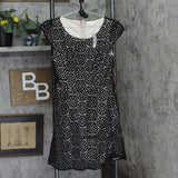 Emerald Sundae Juniors Laser Cut Lined Fit Flare Cap Sleeve Dress Black 13
