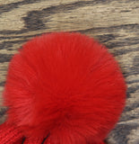 On 34th Womens Rib-Knit Beanie Cuffed MO1542501 Dark Red