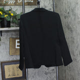 A New Day Womens Signature Crepe Fitted Blazer Jacket 94643765 Black M