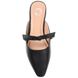 Journee Collection Womens Missie Slip On Square Toe Mules Flats Black 12M