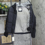 A New Day Womens Water Resistant Nylon Puffer Jacket 90982148 Gray / Black S