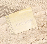 INK+IVY Bath Rug Hand-Woven Texture Shaggy 86382206 Natural Brown 20x32